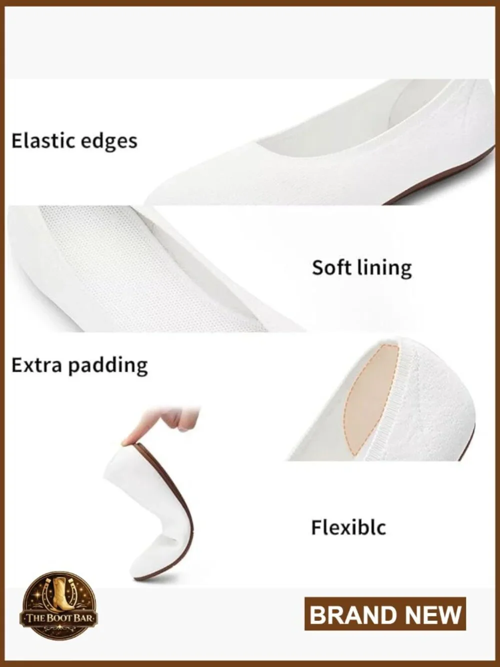 Women's Ballet Flats Breathable Knit Slip On Comfortable Round Toe Walking